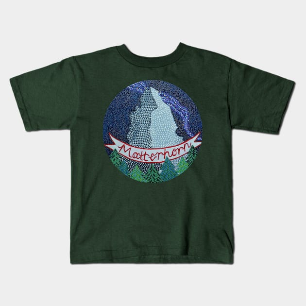 The Matterhorn Kids T-Shirt by oil and ink